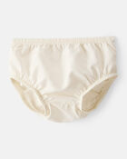 Baby Girl Sparkle Polka Dot Tulle Long-Sleeve Dress - Ivory, image 3 of 5 slides