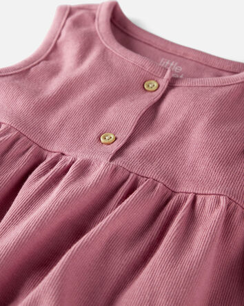 Toddler 2-Pack Organic Cotton Babydoll Tops, 