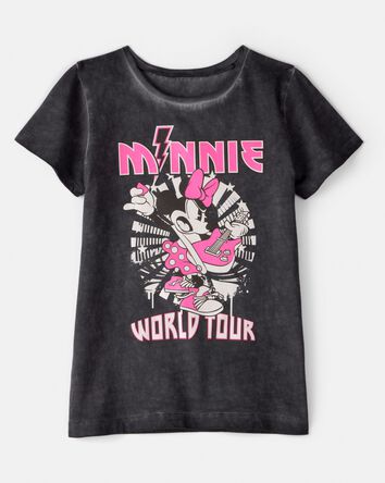 Girls Disney&copy; Minnie Mouse Music Short-Sleeve Graphic Tee - Black/Pink, 