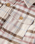 Toddler Boy Organic Cotton Button-Front Flannel, image 2 of 4 slides