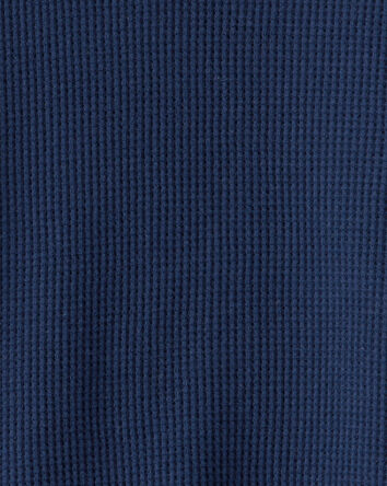 Baby Boy Thermal Long-Sleeve T-Shirt - Green/Navy, 