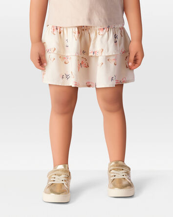 Toddler Floral Pull-On Ruffle Skort, 