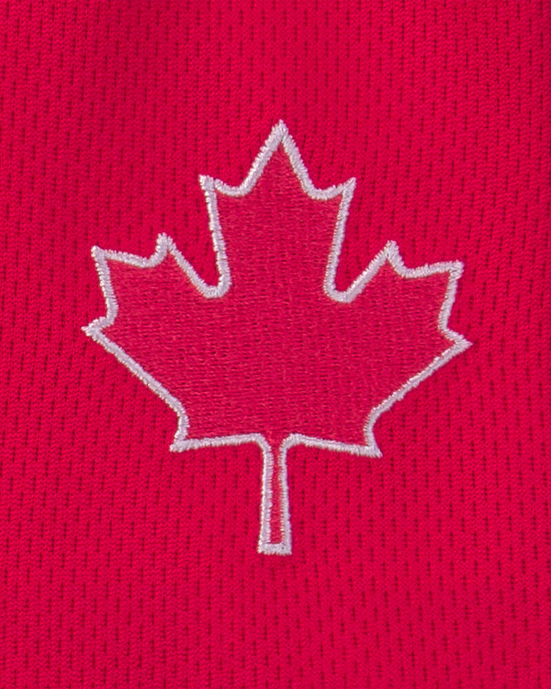 Kids 2-Piece Umbro Canada Soccer Jersey & Short Set - Red/White/Black, image 9 of 14 slides