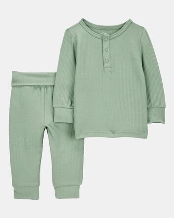 Baby 2-Piece PurelySoft Outfit Set - Green, 