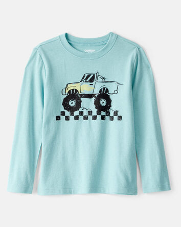 Toddler Boy Monster Truck Long-Sleeve Graphic Tee - Blue, 