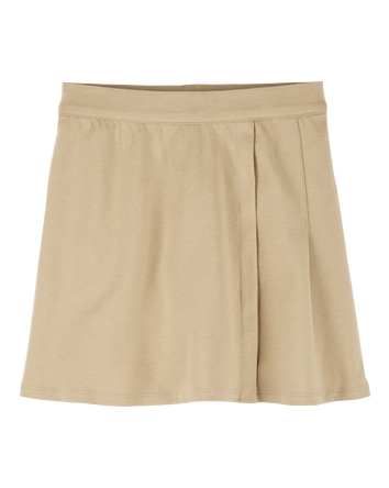 Kid Ponte Knit Uniform Skort, 