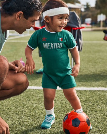 Baby Umbro Mexico Soccer Romper - Green, 