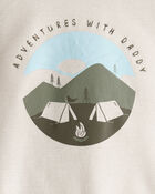 Baby Boy Camping Camo Cotton Long-Sleeve Bodysuit & Pant Set - Green/Beige, image 4 of 6 slides