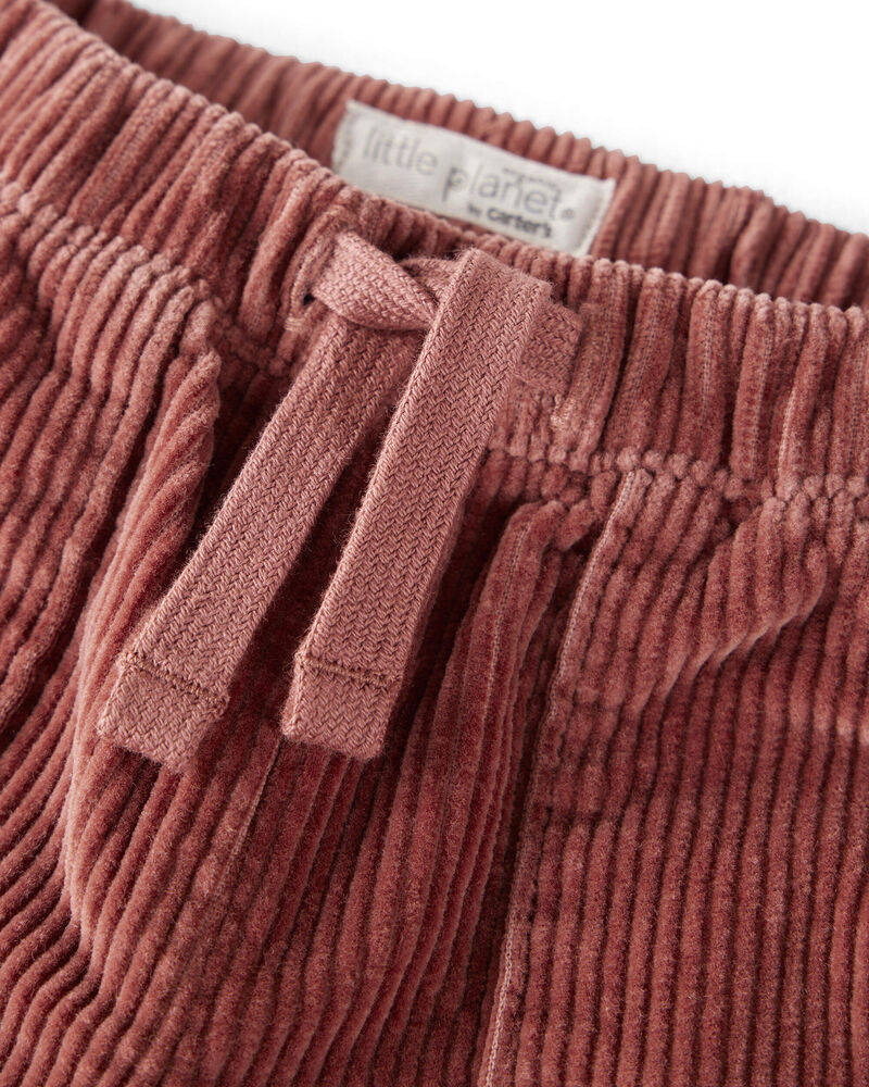 Toddler Organic Cotton Corduroy Drawstring Pants, image 5 of 7 slides
