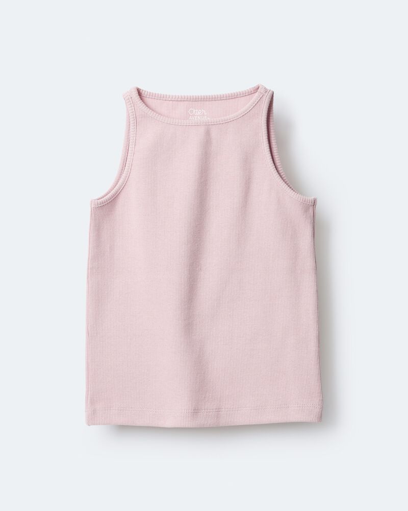 Toddler Girl Ribbed Playtime Tank Top - Pink, image 2 of 6 slides