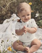 Baby Girl 2-Piece Organic Cotton Floral-Print Sweater Set, image 4 of 5 slides