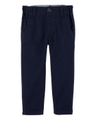 Toddler 3-Pack Slim Tapered Chino Pants - Navy, image 2 of 8 slides