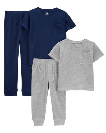Toddler 4-Piece Loose Fit Pajamas, 