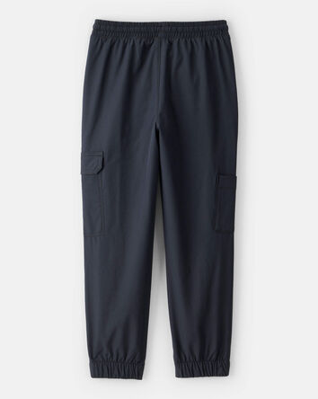 Boys Active Woven Joggers - Black, 