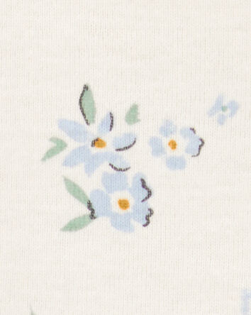 Baby 2-Piece Floral Long-Sleeve Tee & Pant Set - White/Blue, 