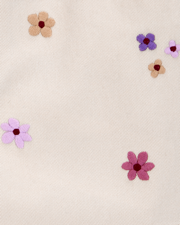 Baby Floral Twill Skirt - Ivory, 