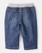 Baby Boy Lined Medium Wash Straight Jeans, image 2 of 4 slides