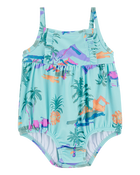 Baby 1-Piece Tropical-Print Swimsuit, image 1 of 5 slides