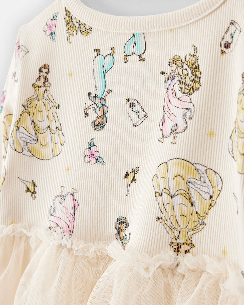 Toddler Disney Princess Long-Sleeve Tutu Dress, image 3 of 4 slides