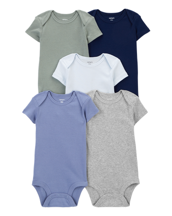 Baby 5-Pack Short-Sleeve Bodysuits, 