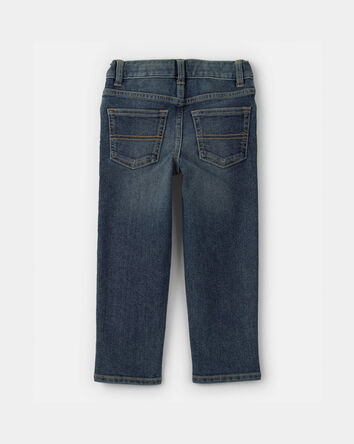 Toddler Faded Dark Wash Straight-Leg Jeans, 
