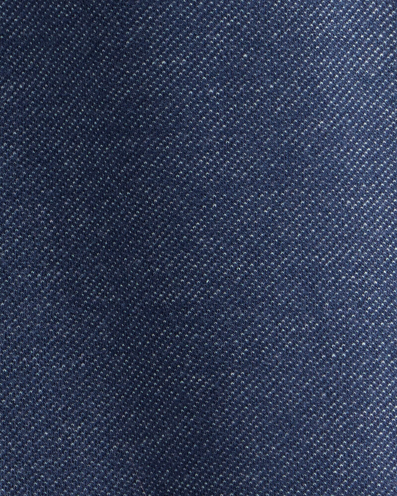 Baby Girl Faux Denim Pants - Navy Blue, image 3 of 4 slides