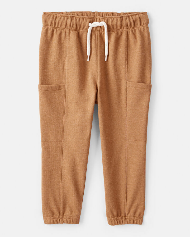 Toddler Boy 2-Piece Dinosaur Hoodie & Pant Set - Cream/Brown, image 2 of 7 slides