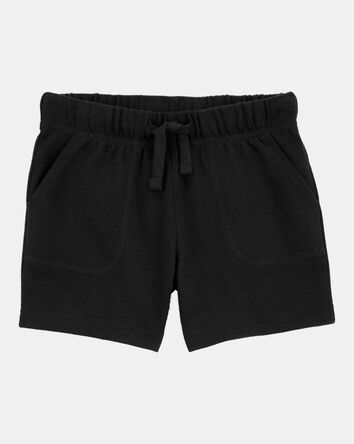 Baby Boy Pull-On French Terry Shorts - Black, 