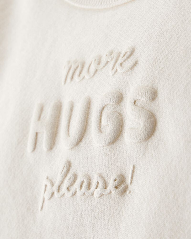 Baby Girl DayDream Fleece Hugs Pullover Sweatshirt - Cream, image 2 of 4 slides