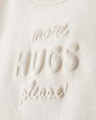 Baby Girl DayDream Fleece Hugs Pullover Sweatshirt - Cream, image 2 of 4 slides