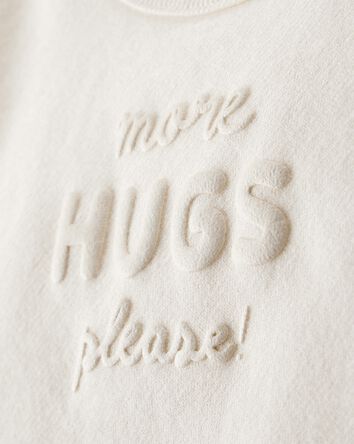 Baby Girl DayDream Fleece Hugs Pullover Sweatshirt - Cream, 