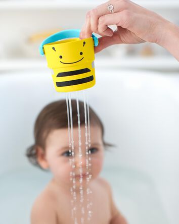 ZOO&reg; Stack & Pour Buckets Baby Bath Toy, 