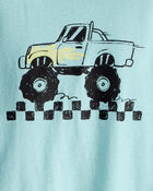 Toddler Boy Monster Truck Long-Sleeve Graphic Tee - Blue, image 2 of 3 slides