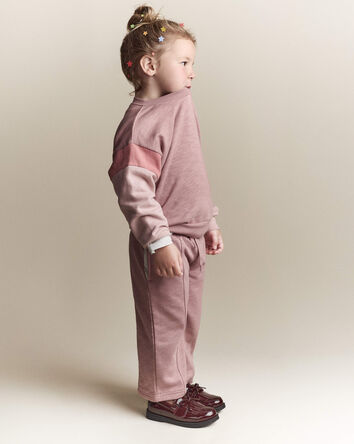 Toddler Girl Linda Wide Leg Pant - Mauve, 