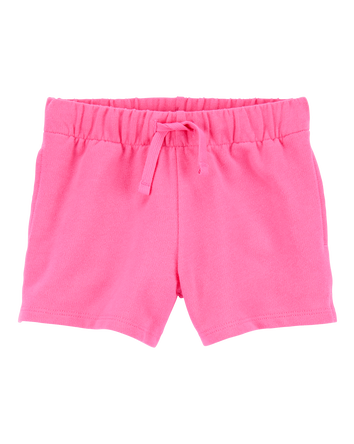 Baby Pull-On French Terry Shorts - Pink, 