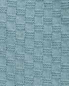 Baby Button-Front Sweater Romper - Blue, image 2 of 4 slides