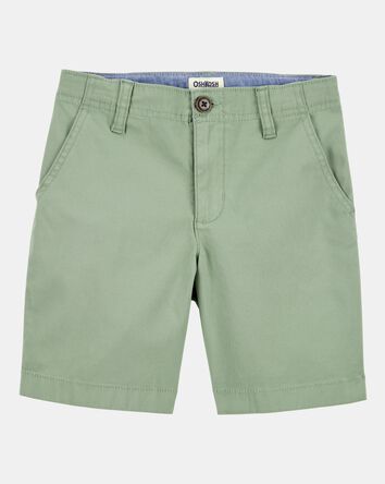 Boys Flat-Front Shorts - Green, 