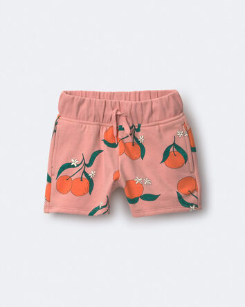 Toddler City Park&trade; Short in Clementine Grove Print - Light Pink, 