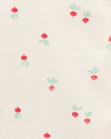 Baby 5-Pack Vegetables Sleeveless Bodysuits - Ivory, 