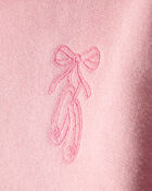 Baby Girl 2-Piece DayDream Fleece Ballet Long-Sleeve Hoodie & Pant Set - Pink, image 6 of 7 slides