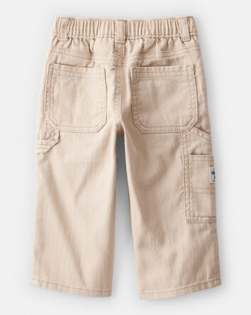 Baby Boy  Wide-Leg Carpenter Twill Pants - Khaki, 