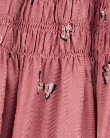 Kid Butterfly Maxi Skirt - Pink, 