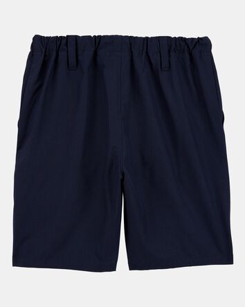 Boys Active Pull-On Uniform Shorts - Navy, 