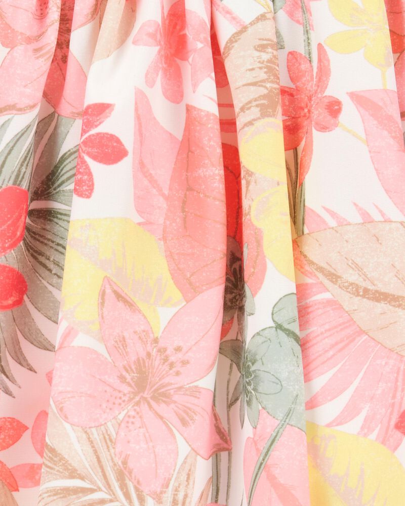 Kid 2-Piece Floral Active Racerback Tank & Skort Set, image 5 of 7 slides