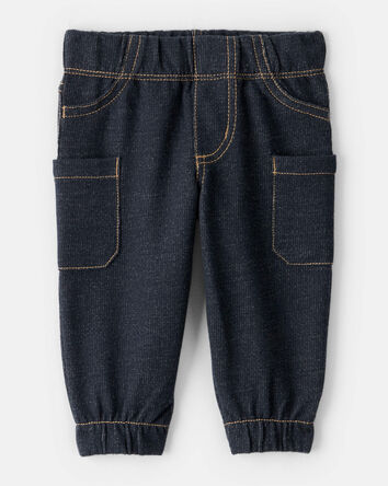 Baby Boy 3-Piece Fair Isle Sherpa Vest Outfit Set - Khaki, 