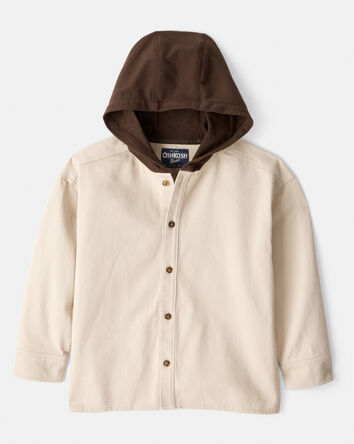 Boys Cotton Long-Sleeve Fashion Jacket - Cream, 