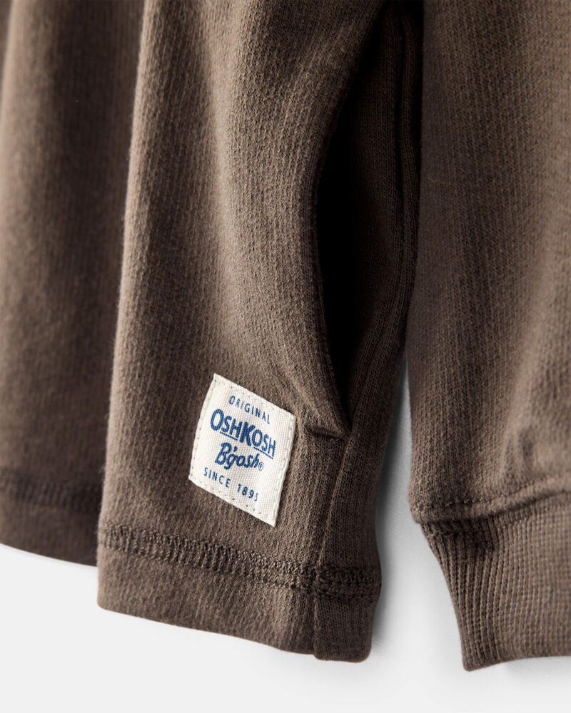 Baby Boy Long-Sleeve Hoodie - Brown, image 2 of 4 slides