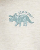 Baby Boy DayDream Fleece Dinosaur Print Long-Sleeve Tee & Pant Set, image 4 of 6 slides