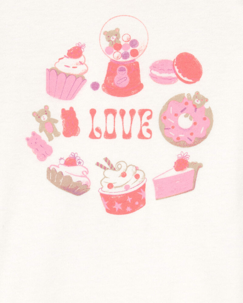 Toddler Sweet Treats Short-Sleeve Graphic Tee - White, image 2 of 3 slides