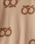 Toddler Boy Pretzel Print Long-Sleeve Tee - Brown, image 2 of 3 slides